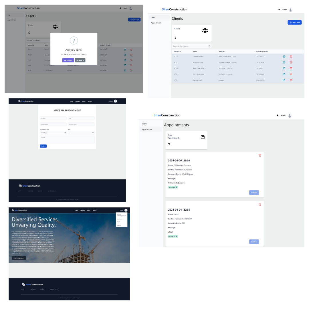 Construction Client Management System